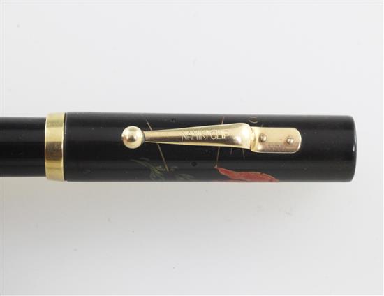 A Namiki pre-Dunhill lacquer fountain pen, 5.25in.